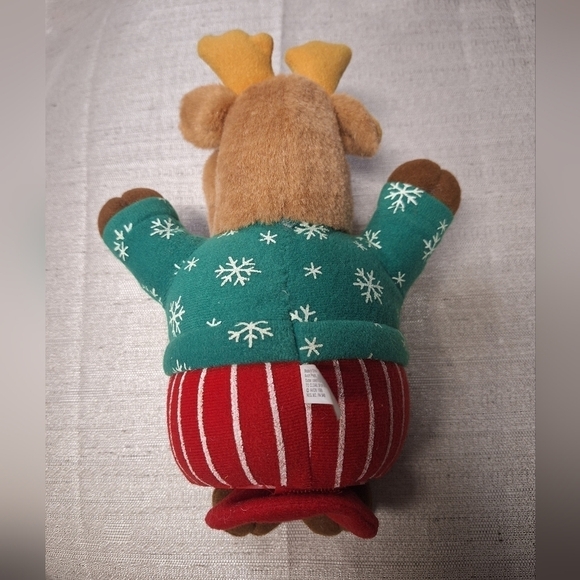 Avon Musical Shaking Reindeer Plush 1995 Christmas Holiday Battery Operated - Picture 9 of 15